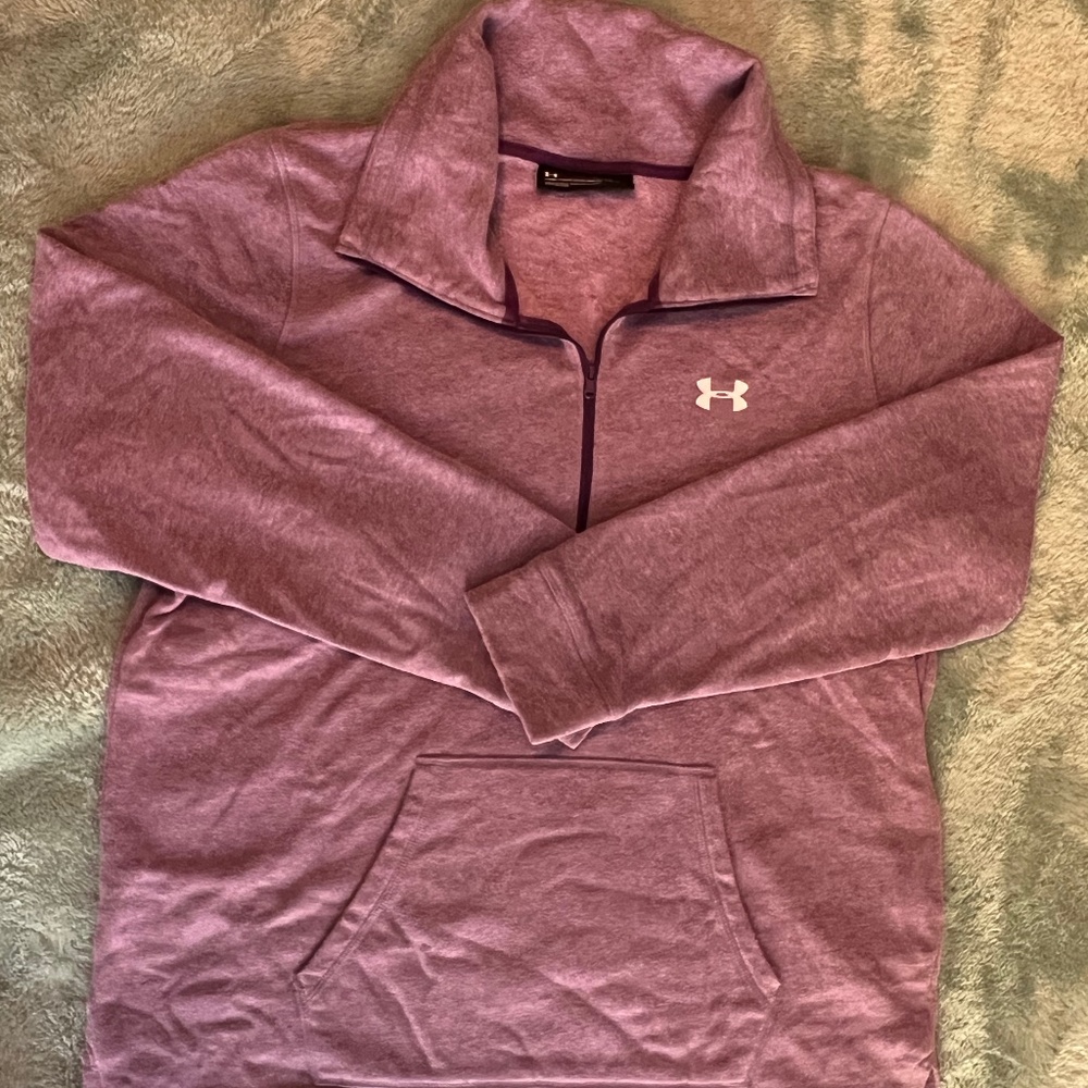 Under Armour womens sweatshirt xl purple half zip